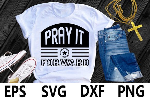 Christian T-Shirt Design, Pray It – A Faith-Focused Graphic for Branding and Marketing