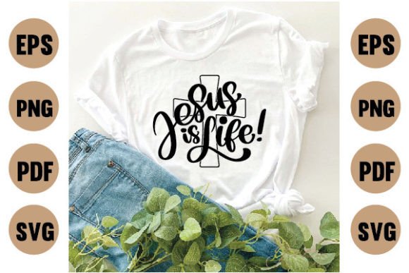 Christian Typography T-Shirt Design: A Visual Asset for Content Publishers
