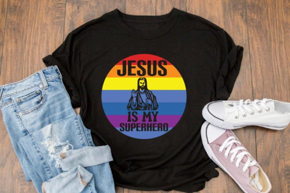 Jesus is My Superhero Graphics & T-Shirt Designs
