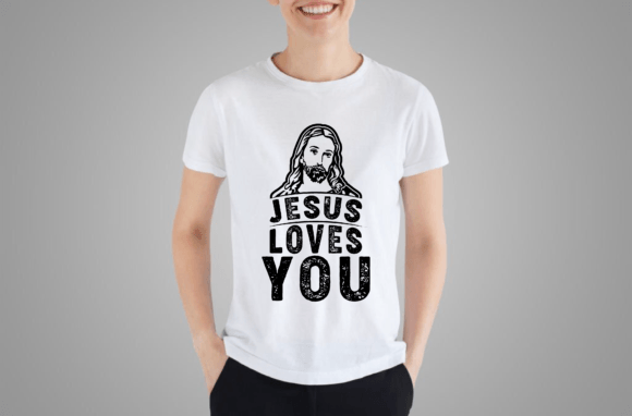 Jesus Loves You Christmas T-Shirt Graphics Review