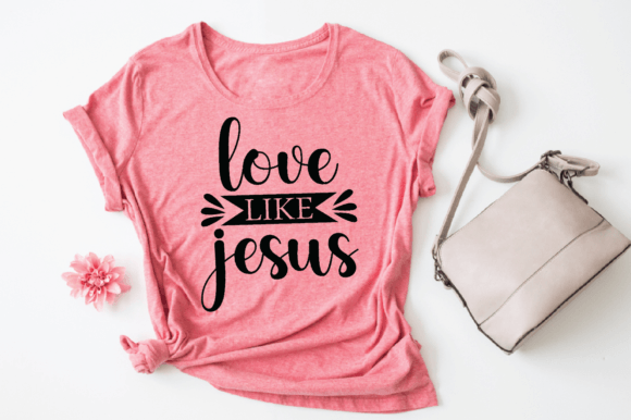 Love Like Jesus-SVG Design: A Thoughtful Graphic for Faith-Driven Branding and T-Shirt Designs