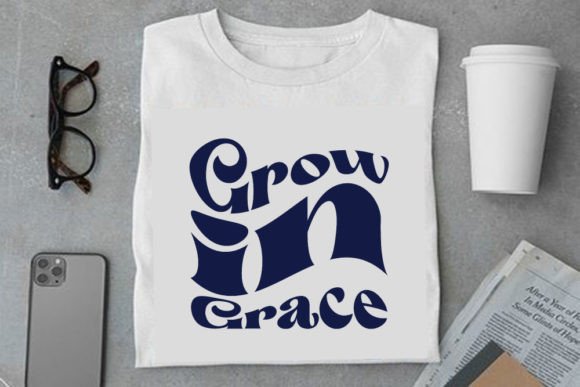 Retro Christian Design: Grow in Grace Graphics