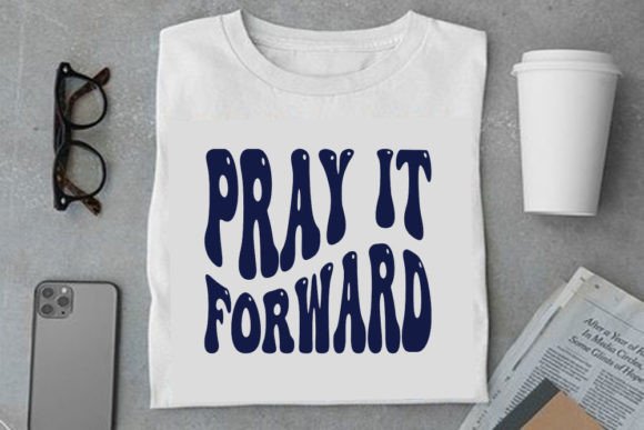 Retro Christian Design: Pray It Forward Graphics