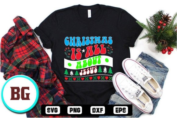 Retro Christmas Graphics for T-Shirt Designs