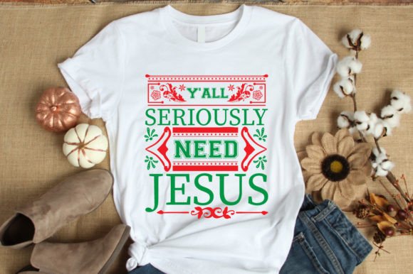 Y All Seriously Need Jesus T-Shirt Design – A Bold Graphic for Faith-Based Branding